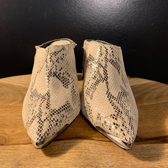 Enzo Snake Print Mules - Picture 8 of 8